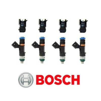 Bosch 610cc Injectors (Set 4) Complete With 4 x Adaptors