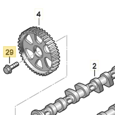 Genuine Cam Pulley Bolt 2.0 Tfsi N 909 879 02